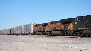 BNSF 5252 AutoRack Train San Diego CA To Clovis NM [upl. by Valeria286]