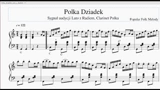 Polka Dziadek Akordeon Nuty Sygnał audycji Lato z Radiem Clarinet Polka sheet music [upl. by Delcine]