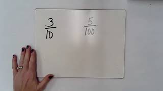 4th Grade Lesson 20 Fractions of Tenths and Hundredths [upl. by Hoes]