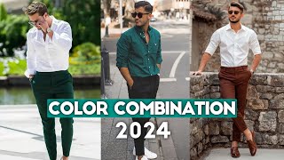 Top 5 Best Color Combinations for Mens wardrobe in 2024 colorcombination mensfashion menfashion [upl. by Ogu]