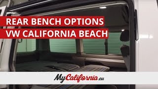 Which to choose The rear seatbed options in a VW California Beach [upl. by Atinwahs]