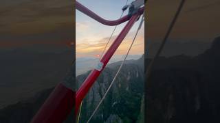 Sunrise Paramotor Ride Vang Vieng Laos laos vangvieng paramotor nature shorts [upl. by Norabel784]