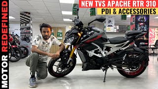 Finally New TVS Apache RTR 310 2023 Model PDI amp Accessories Installation  Motor Redefined [upl. by Ardnohs819]