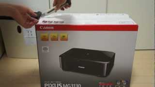 CANON PIXUS MG3130 Printerを買った。開封 [upl. by Esilanna]