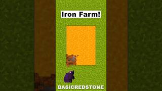 Iron Farm 121 Minecraft shorts [upl. by Eimoan]