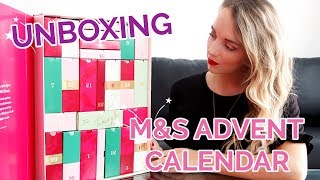 MARKS AND SPENCER ADVENT CALENDAR 2018 UNBOXING  PAULA HOLMES [upl. by Dhruv]