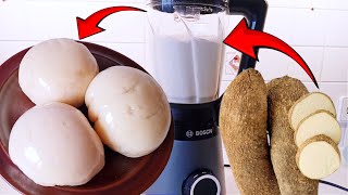 How To Make Fresh Yam FUFU  STEP BY STEP  Nigerian Yam Fufu Recipe [upl. by Atirihs]