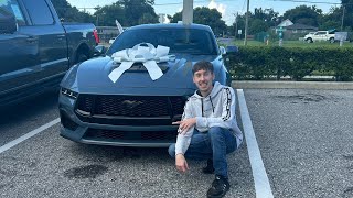 Taking delivery of 2024 mustang gt premium at 19 [upl. by Netsrak617]