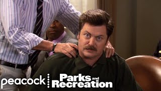 Ron Helps Slash the Budget  Parks and Recreation [upl. by Oigufer]