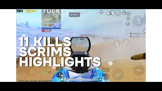 SCRIMS HIGHLIGHTS 11 KILLS GAMEPLAY  SOFT KILLER [upl. by Farver837]