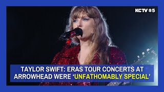 WATCH Taylor Swifts final bow following Eras Tour concert in Kansas City [upl. by Dafodil580]