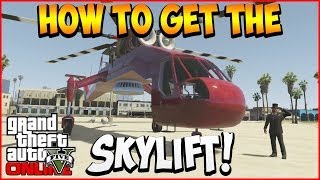 Gta 5 Online  How To Get The Skylift Secret Helicopter Glitch Gta 5 Glitches [upl. by Tann257]