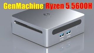 Обзор и тестирование миниПК GenMachine на Ryzen 5 5600H доступное решение для работы и развлечений [upl. by Atarman]