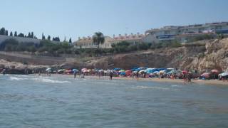 Sitges Bay from Balmins Beach Daytime [upl. by Nagoh]