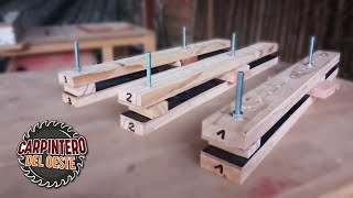 COMO HACER INCREIBLES Y EFECTIVOS SARGENTOS DE MADERA FACIL Y A BAJO COSTO [upl. by Cynde]