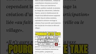 💥 Une nouvelle taxe qui frappe les travailleurs  😡💶 impots taxes [upl. by Lyndes970]