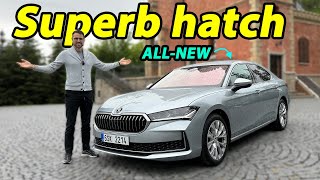 allnew Skoda Superb Hatch driving REVIEW  BMW 5Series for half the price [upl. by Atneciv804]