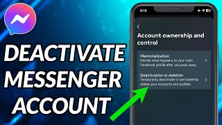 How To Deactivate Messenger Account 2023 [upl. by Aek]