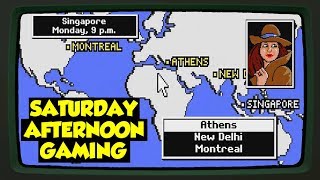 Where in the World is Carmen Sandiego DOS  Saturday Afternoon Gaming [upl. by Atiuqel768]