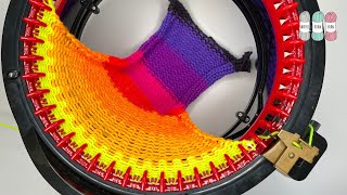 How to Knit a Flat Panel Works for Sentro amp Addi  Circular Knitting Machine Tutorial [upl. by Isied]