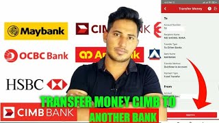 How to transfer money from cimb clicks to maybank [upl. by Hctud382]