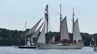 Segelschiff MARE FRISIUM Kieler Woche Windjammerparade 2023 [upl. by Enelegna]