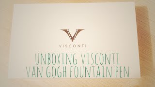 Visconti Van Gogh Unboxing Fountain Pen [upl. by Nyberg]