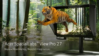 Acer SpatialLabs View Pro 27 Stereoscopic 3D Monitor  Acer [upl. by Norri]