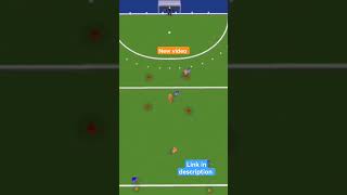 FIELD HOCKEY 4v3 DYNAMIC OUTLETTING DRILL 1 for all COACHES [upl. by Nah]