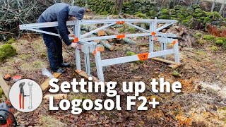 Setting up the Logosol F2 chainsaw mill for the first time [upl. by Button]