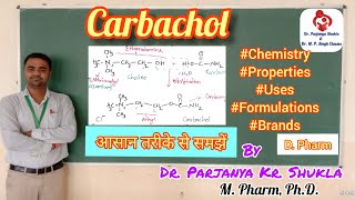 Carbachol  Cholinergic Agents  Pharmaceutical Chemistry  D Pharm  Direct Acting Cholinergic [upl. by Kreitman]