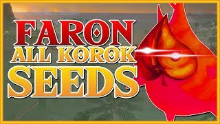 Zelda Breath of the Wild  All Korok Seeds Faron Region [upl. by Ahsasal727]