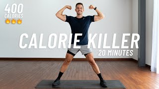 20 MIN CALORIE KILLER HIIT WORKOUT  Full body Cardio No Equipment No Repeat [upl. by Aruol]