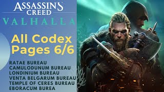 How to get all codex pages in Assassins Creed Valhalla  Bureau  Ac Valhalla [upl. by Egin]