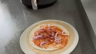 Air fried tortilla wrap pizza🍕 [upl. by Rab]