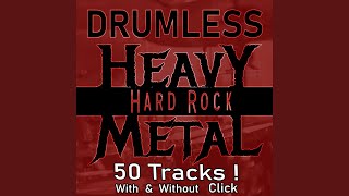 Slow British Heavy Metal Drumless with Click amp Guitar Solo  80 BPM [upl. by Einnek]