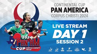 2024 ITTF Pan American Cup Corpus Christi TX  USA  Day 1 Afternoon [upl. by Hussar]