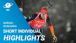 World Cup 2324 AntholzAnterselva Men Short Individual Highlights [upl. by Gerardo]