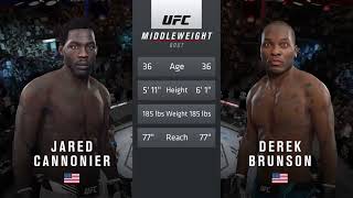 JARED CANNONIER VS DEREK BRUNSON FULL FIGHT UFC 271 [upl. by Yelnahs803]