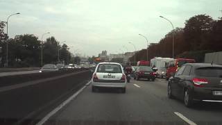 Paris Highway System les Autoroutes de Paris  Timelapse [upl. by Enela]