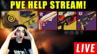 LIVE PVE HELP STREAM COWBOY HATS ZAOLIS BANE ICE BREAKER  MORE [upl. by Jabez]