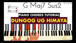 DUNGOG UG HIMAYA  Piano Chords Tutorial [upl. by Dloniger39]