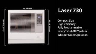 Toyotomi Toyostove Laser 730 15Second Spot  HighEfficiency Heating [upl. by Genet]