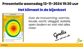 Het klimaat in de bijenkast [upl. by Drahser348]