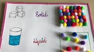 Arrangement of molecules in solid liquid and gas activity for kids states of matter [upl. by Neelyt946]