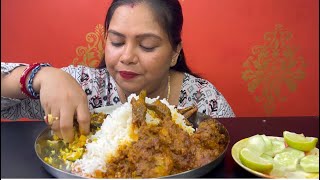 Bigbites Eating Rice With Spicy Chicken Kosha Jhal Jhal Murgi কষা।। [upl. by Mitzl]