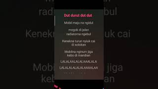 Mobil Butut liriklagu karaoke [upl. by Olracnaig]