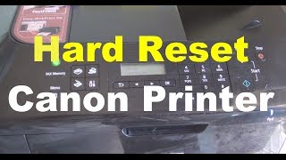 How to Hard Reset Canon Printer Error [upl. by Aksoyn]