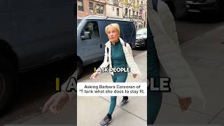 Asking BarbaraCorcoranOfficial what she does for her workouts workout hometour nyc fitness [upl. by Eitteb]