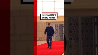 BBC News goes inside former Syrian President Bashar al Assads empty palace Syria BBCNews [upl. by Eelytsirk]